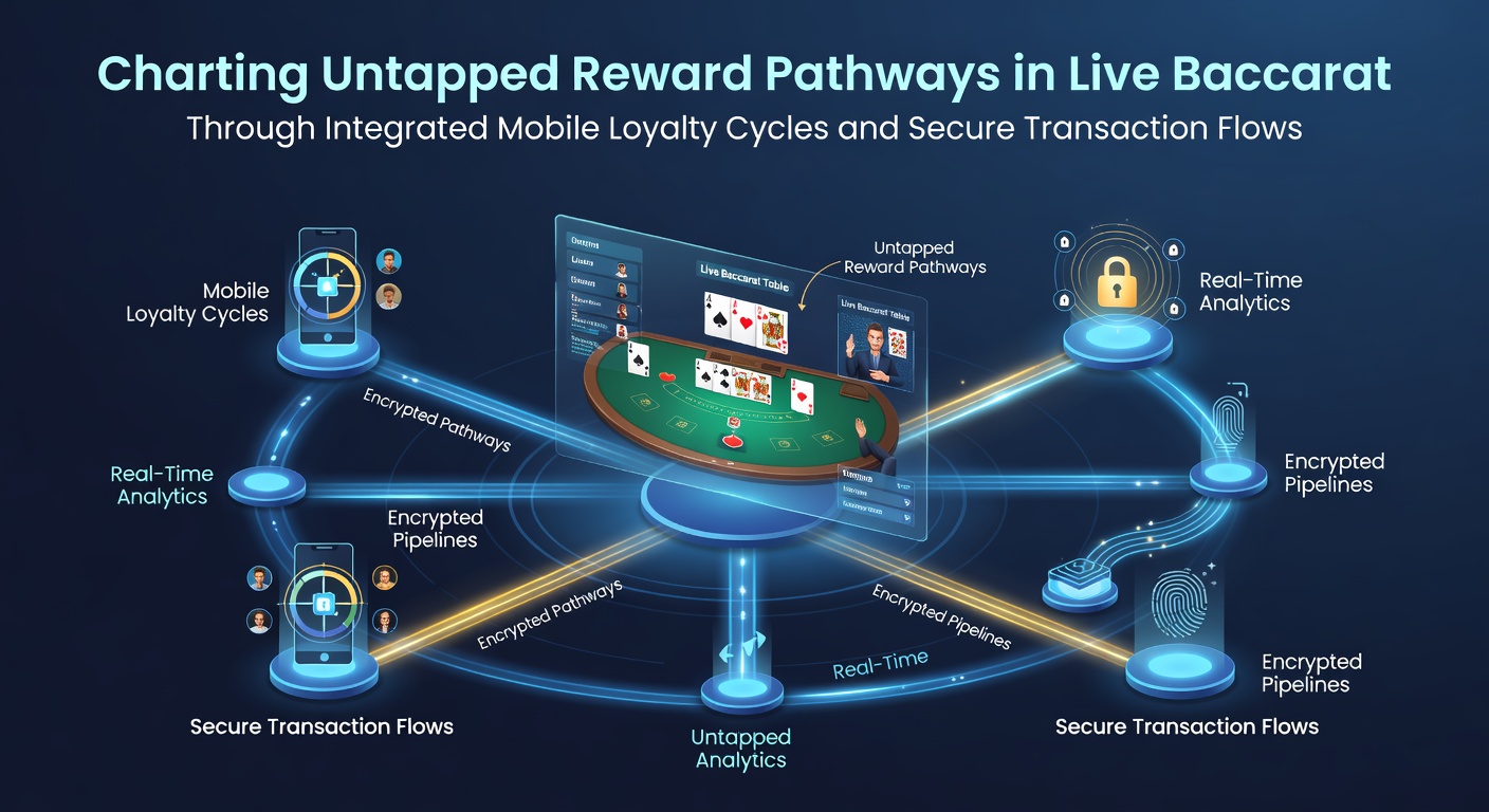 Mobile app interface displaying live baccarat loyalty tracking and secure transaction options
