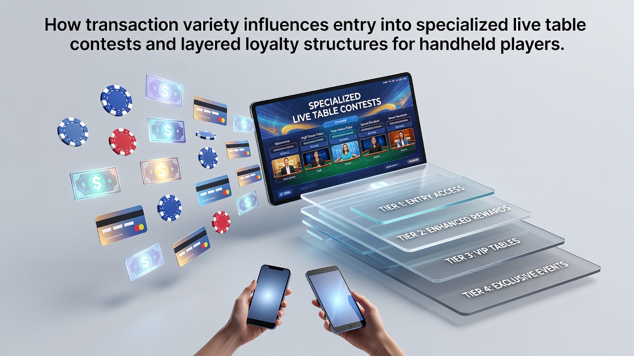 Mobile baccarat players accessing live table contests through diverse payment options on handheld devices