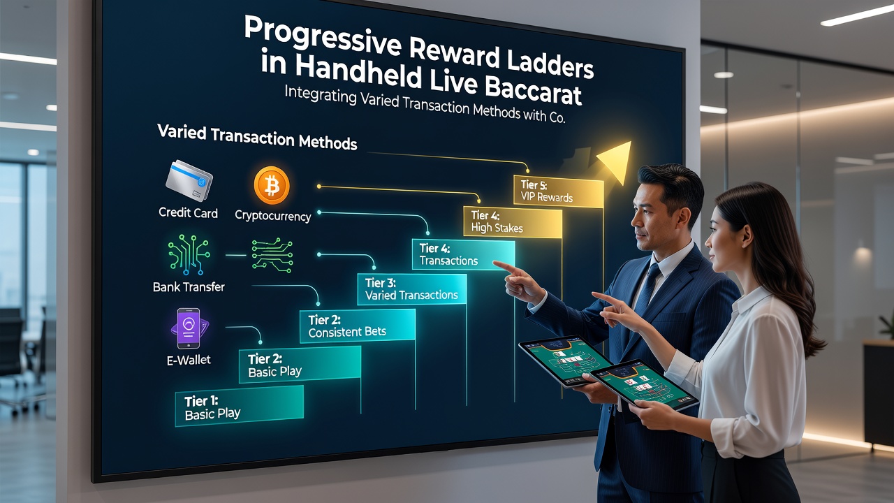 Live baccarat tournament screen displaying contest entries linked to reward tiers